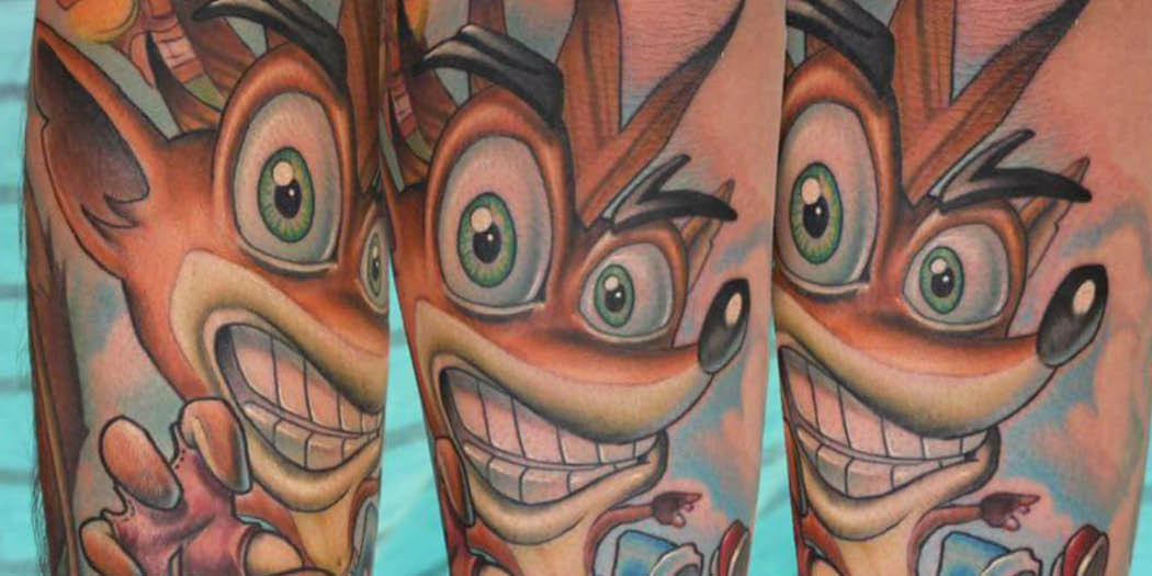 Tatuajes de Crash Bandicoot