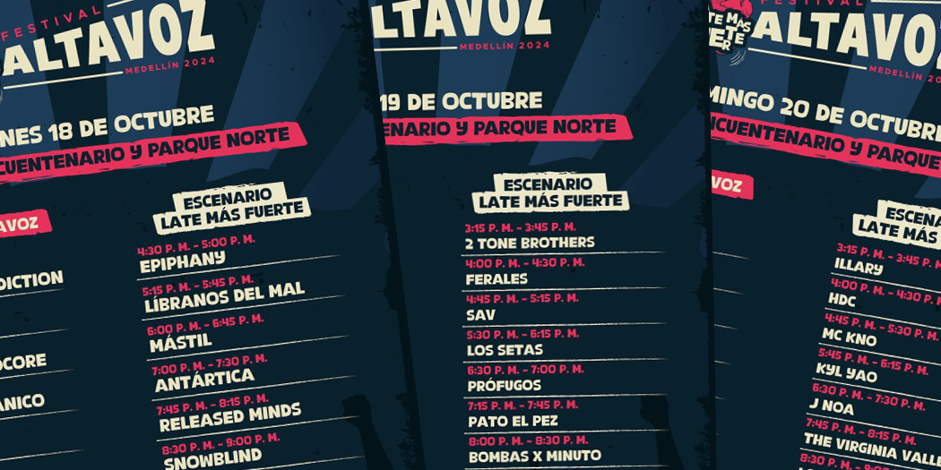 Horarios de Altavoz 2024
