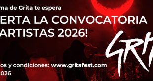Abre la convocatoria festival grita 2026