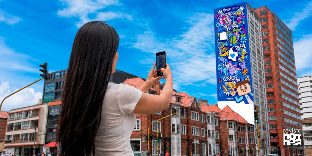 Bogotá es arte interactivo: un mural invita a recorrer Colombia sin salir de Chapinero