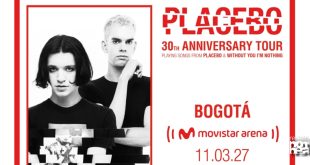 Placebo regresa a Bogotá en 2027 para celebrar 30 años de rock alternativo